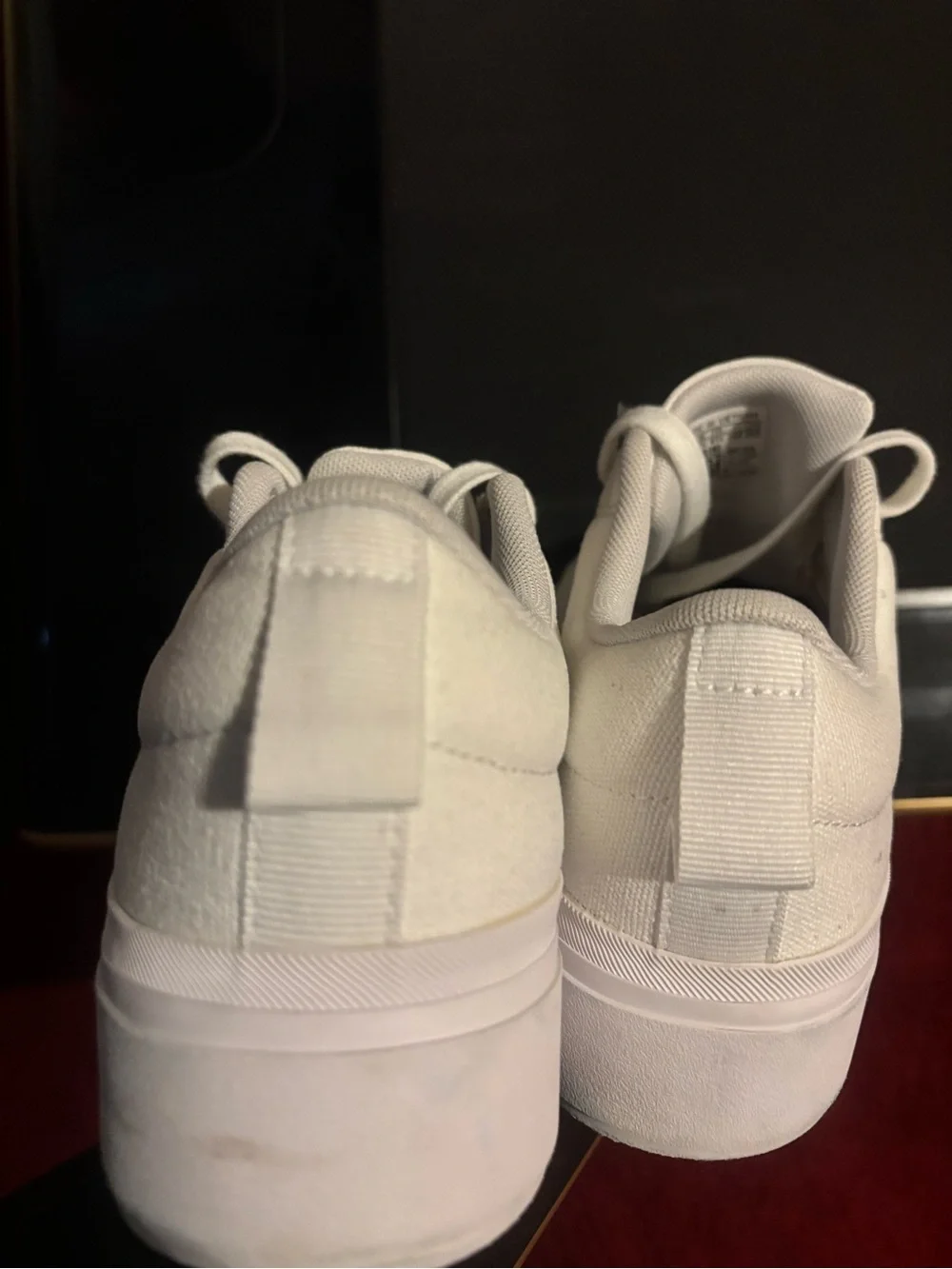 adidas Bravada 2.0 All-White Low-Top Platform Sneakers